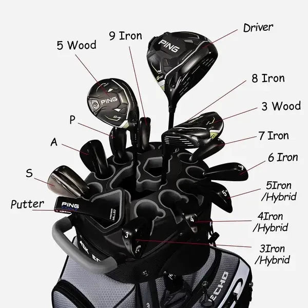 Golf T-Lock 14-Way Cart Bag – Quiet, Stable & Spacious
