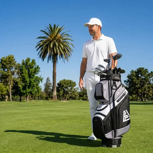 Golf T-Lock 14-Way Cart Bag – Quiet, Stable & Spacious