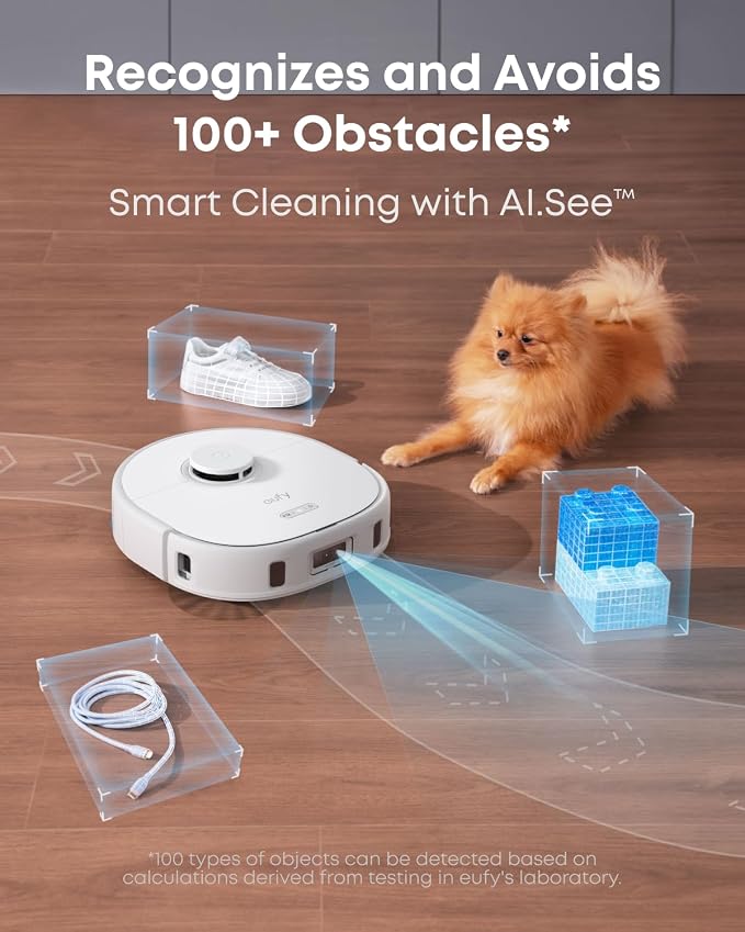 X10 Pro Omni Robot Vacuum and Mop, Dual Mops, 12 mm Auto-Lift, White