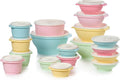 🔥BUY 2 GET 1 FREE!!!-🥣Tupperware Heritage Collection, 36-Piece Vintage Pastel Set (18 Containers + 18 Lids)