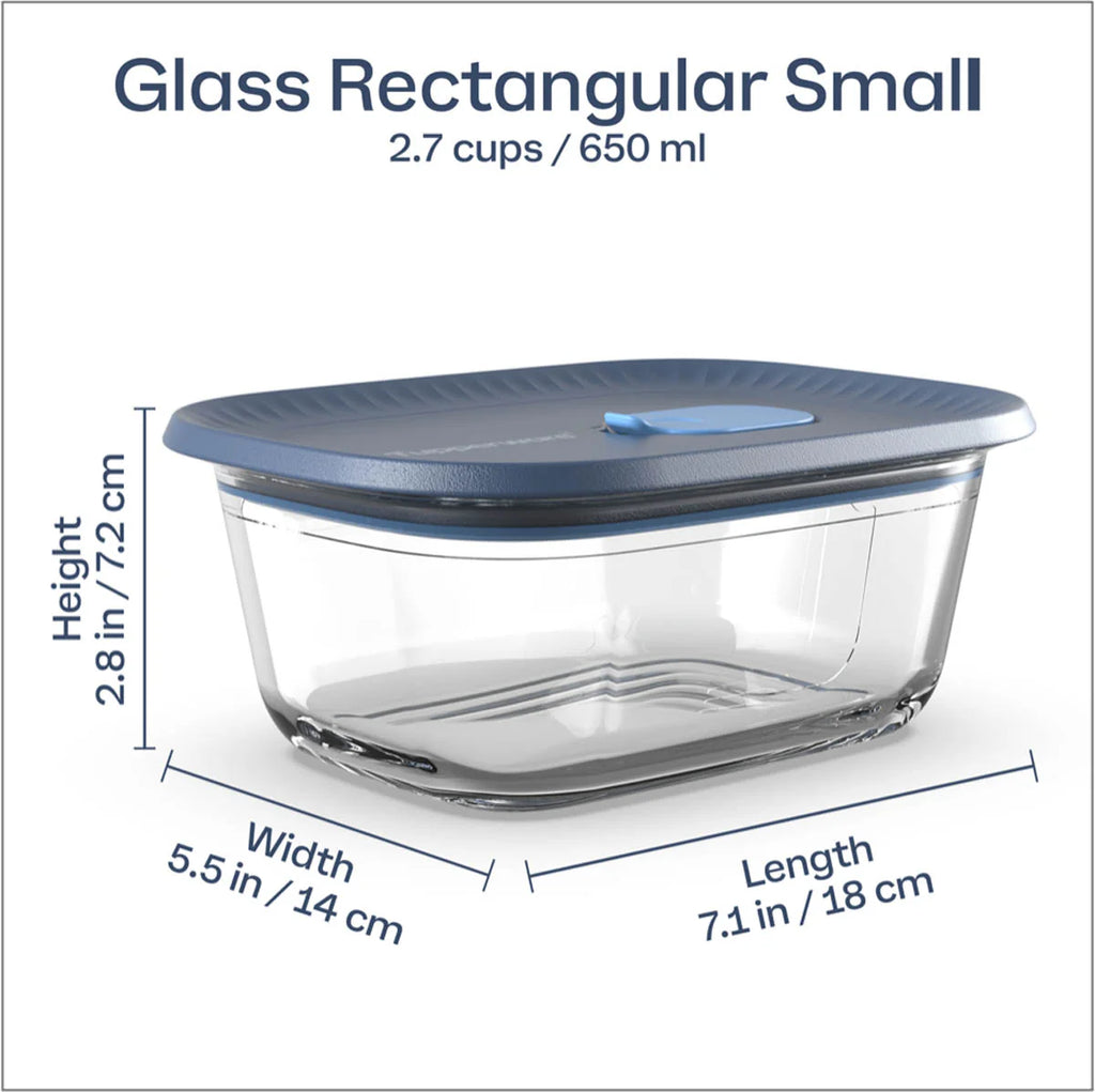 Voila�?Glass Food Storage Containers | Set of 4