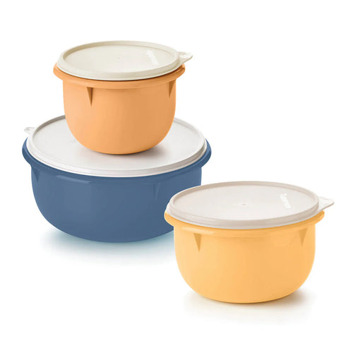 Cozycasashop 3-pc Multipurpose Mixing Bowl Set for Food Prep and Storage