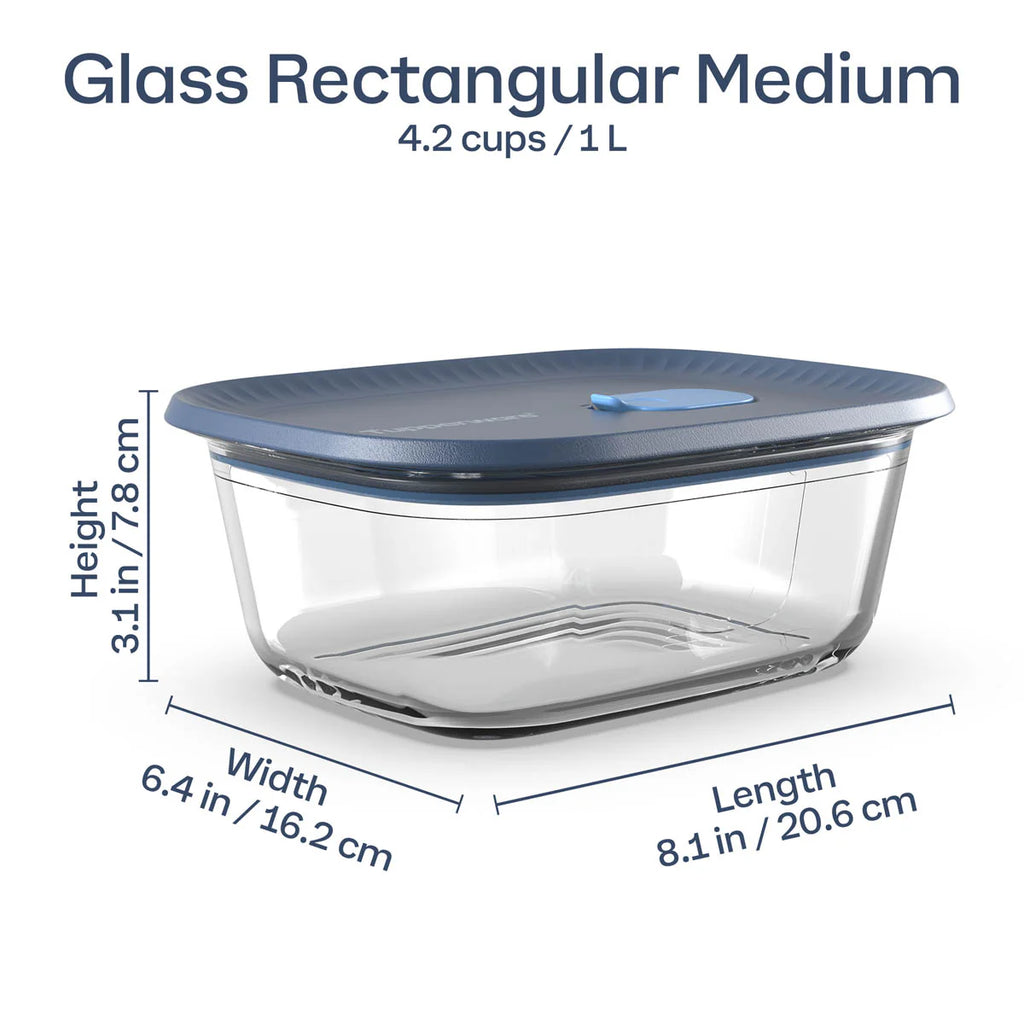 Voila�?Glass Food Storage Containers | Set of 4