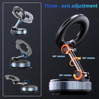 Guccqueen 2.0 Foldable Magnetic Car Phone Mount - 20 N52 Magnets, Vacuum Suction Cup with Heat-Resistant Nano-Adhesive Base for MagSafe Phones, Cars, Tools And Gadgets